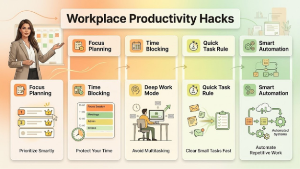 Top 10 Workplace Productivity Hacks for 2026 | ExtractMails