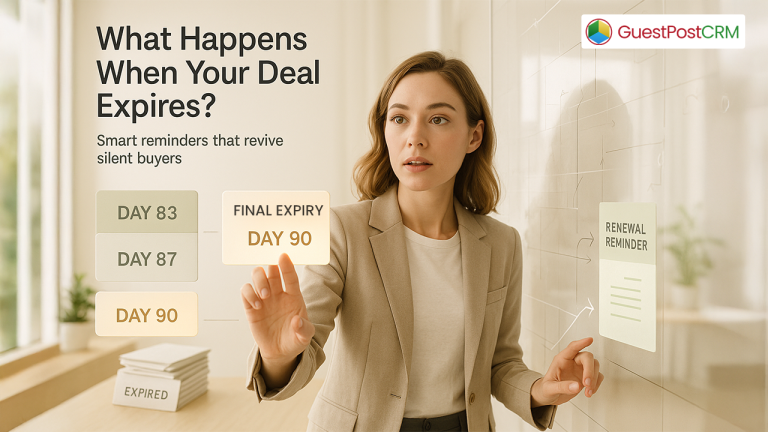 How Deal Expiry & Renewal Reminders Work in GuestPostCRM