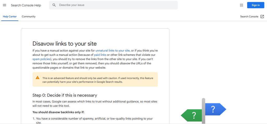 Google Disavow Links Tool