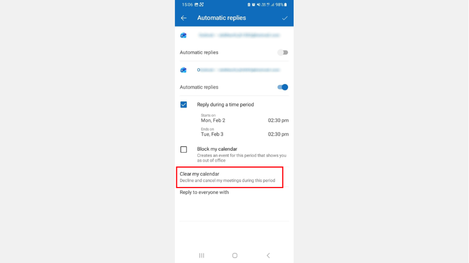 accepted events and meetings