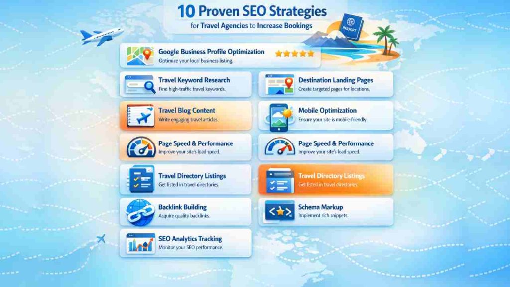 10 Proven SEO Strategies for Travel Agencies to Increase Bookings