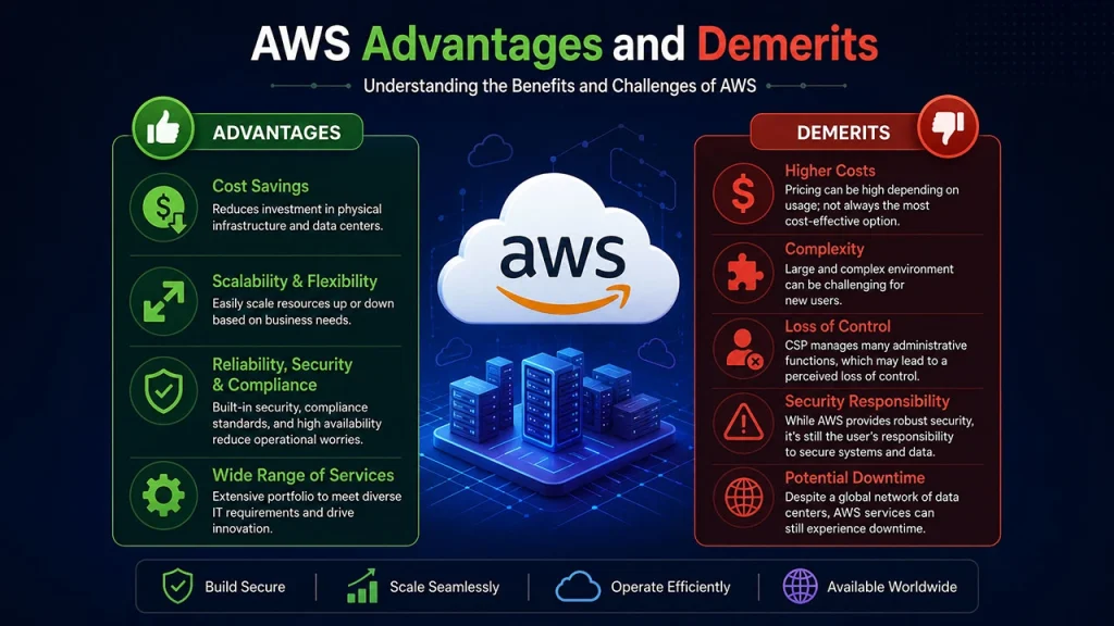 AWS Advantage & Demerits