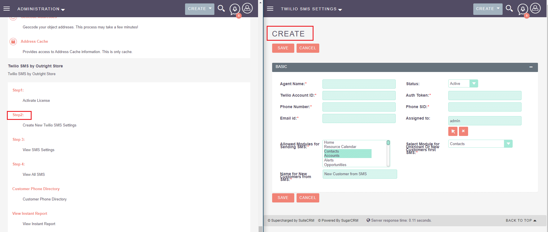 Twilio SMS 4