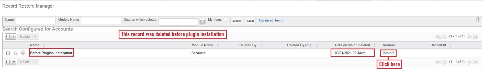 bulk restore