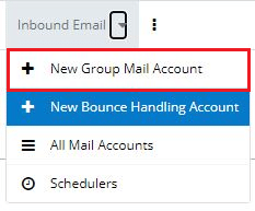 SugarCRM New Group Email Account