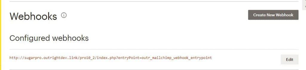Webhook API