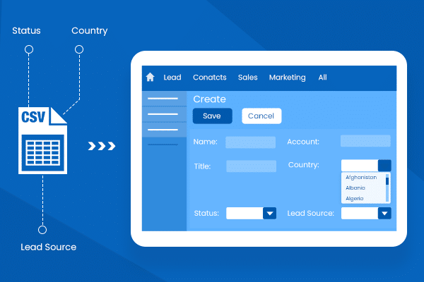 SuiteCRM CSV/XLS to Dropdown Importer