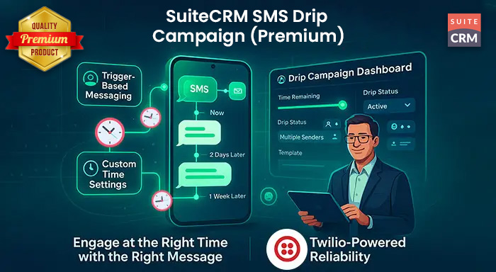 SuiteCRM SMS Drip Campaign (Premium)
