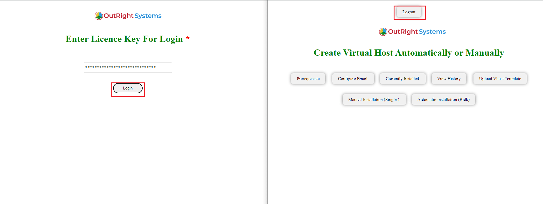 Vhost Screenshot