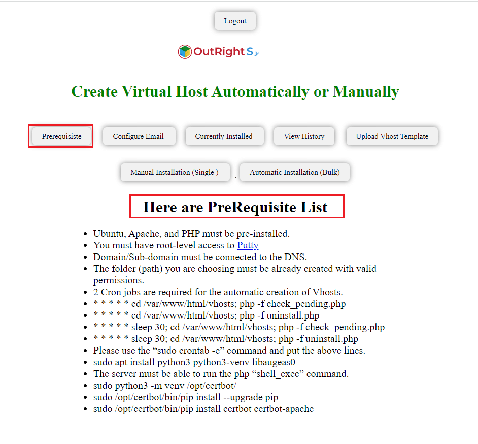 Vhost 1 Screenshot
