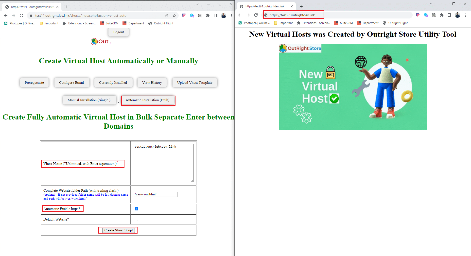 Vhost 4 Screenshot