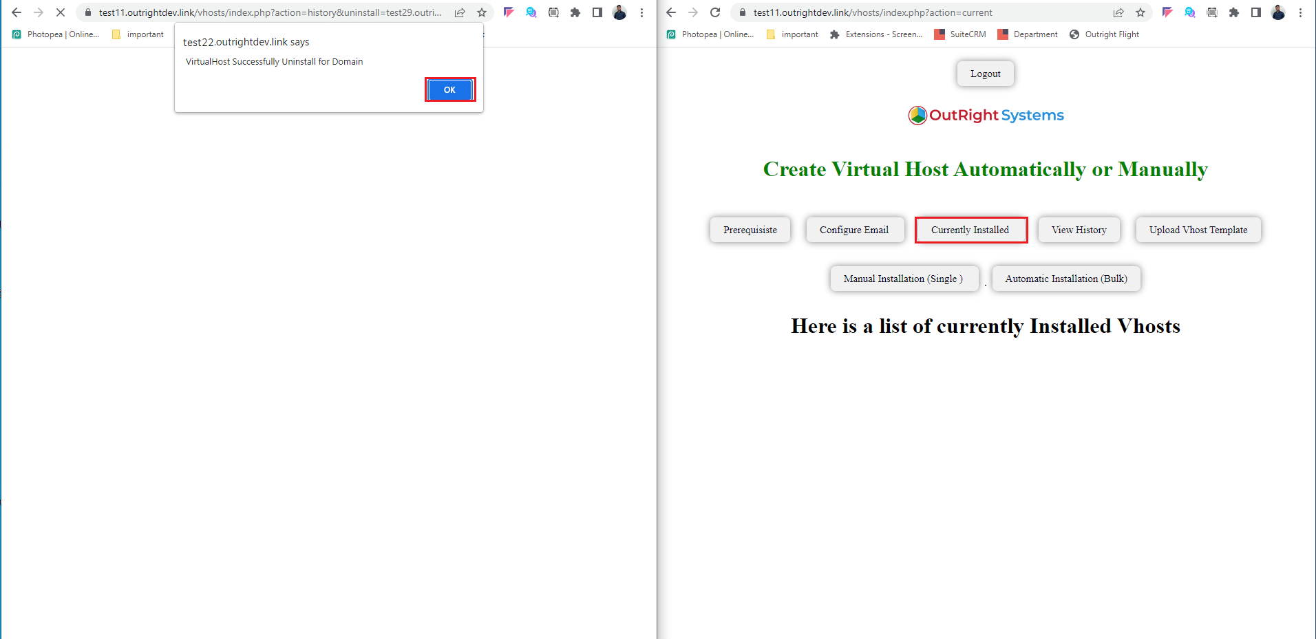 Vhost 6 Screenshot