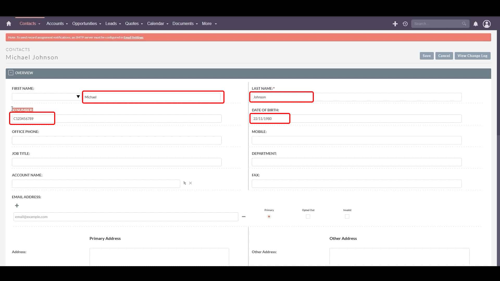 SuiteCRM 8 NameScan Integration SS 3