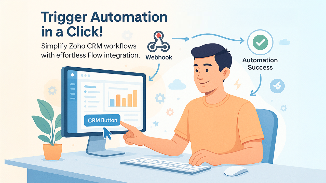 How to Trigger Zoho Flow with CRM Button? 