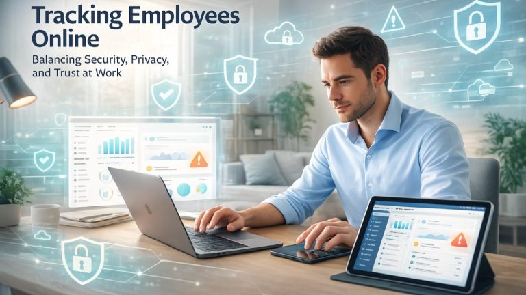 tracking employees online to improve cybersecurity, data protection, and privacy in remote work environments